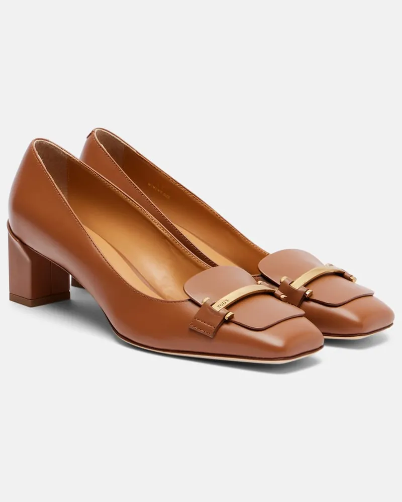 TOD'S Pumps Barretta 50 aus Leder Braun