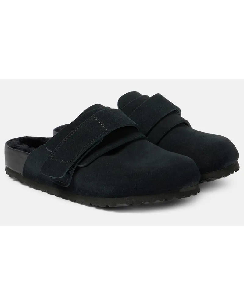 Birkenstock X Tekla Slippers Nagoya aus Veloursleder Grau