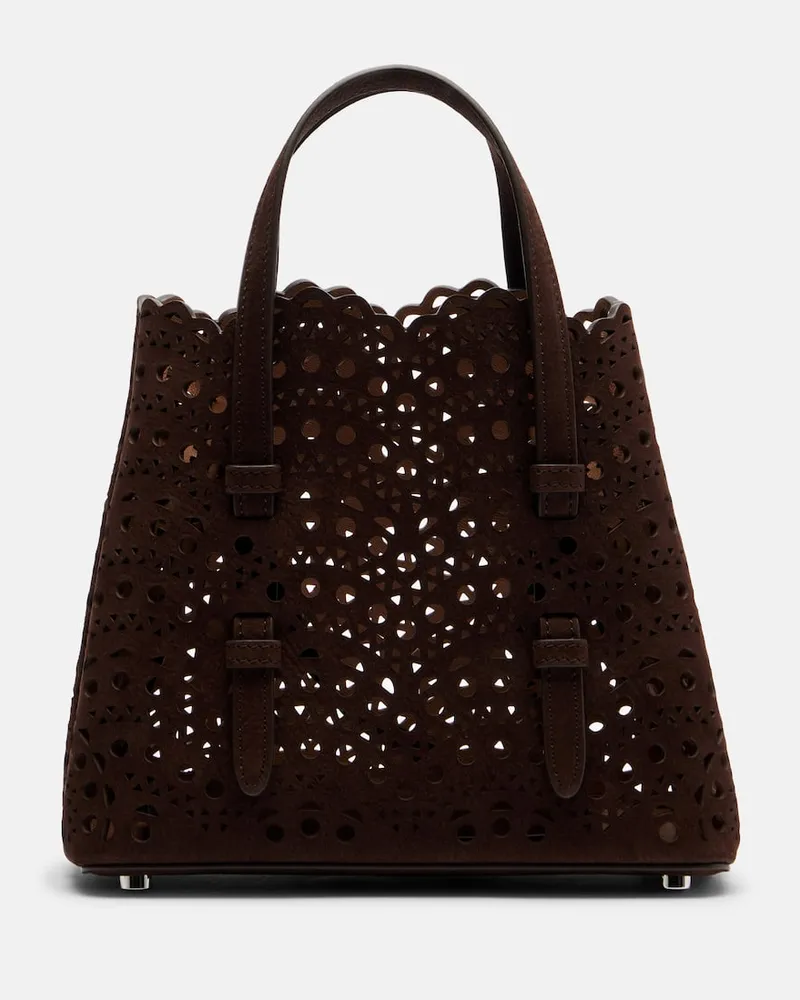 Alaïa Alaïa Tote Bag Mina 20 New Vienne aus Leder Braun