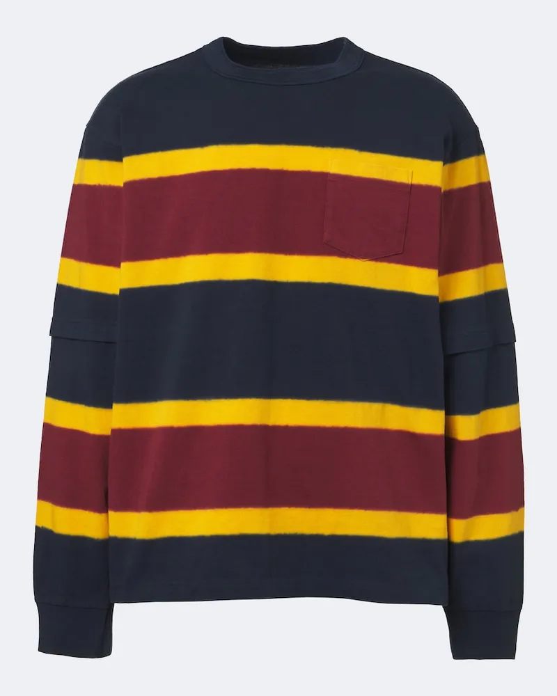 Sacai Sweatshirt aus Baumwoll-Jersey Multicolor