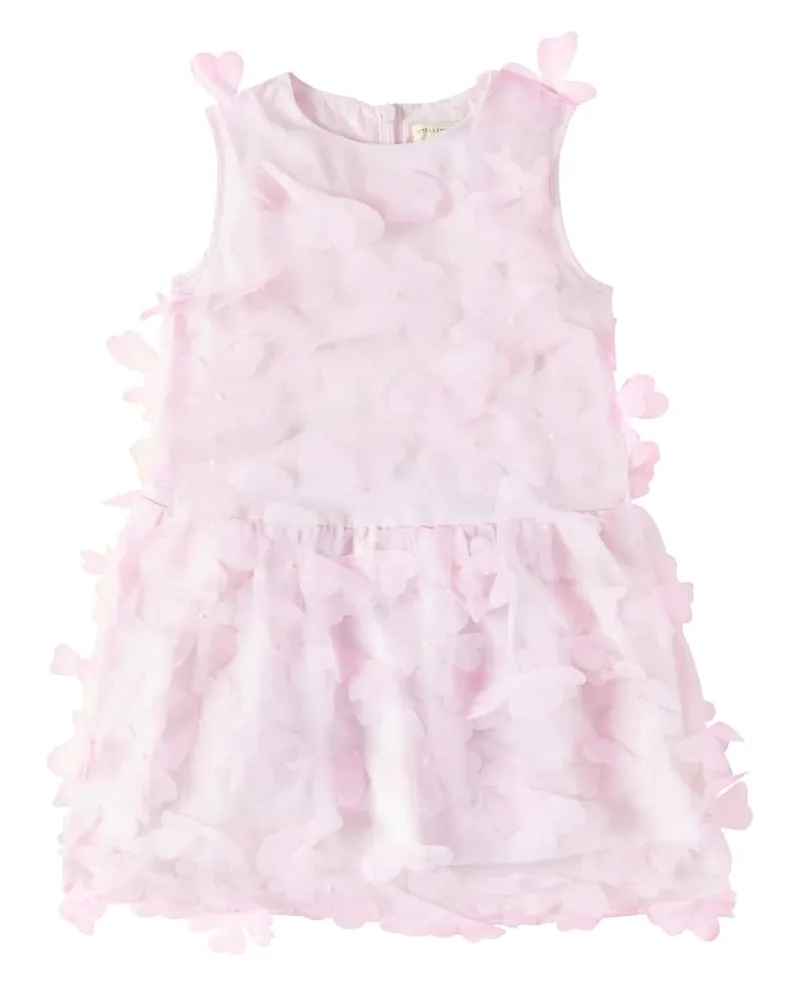 Stella McCartney Kids Kleid aus Seide Rosa