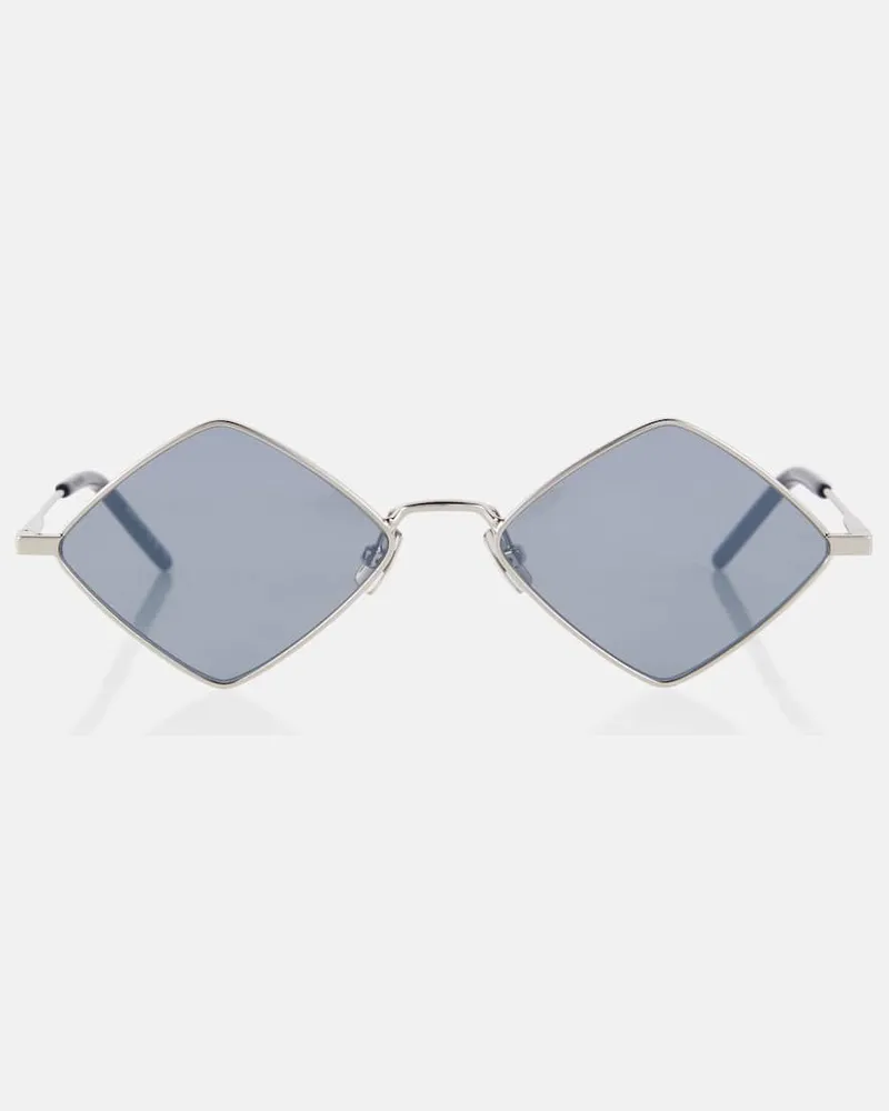 Saint Laurent Eckige Sonnenbrille SL 302 Lisa Silber