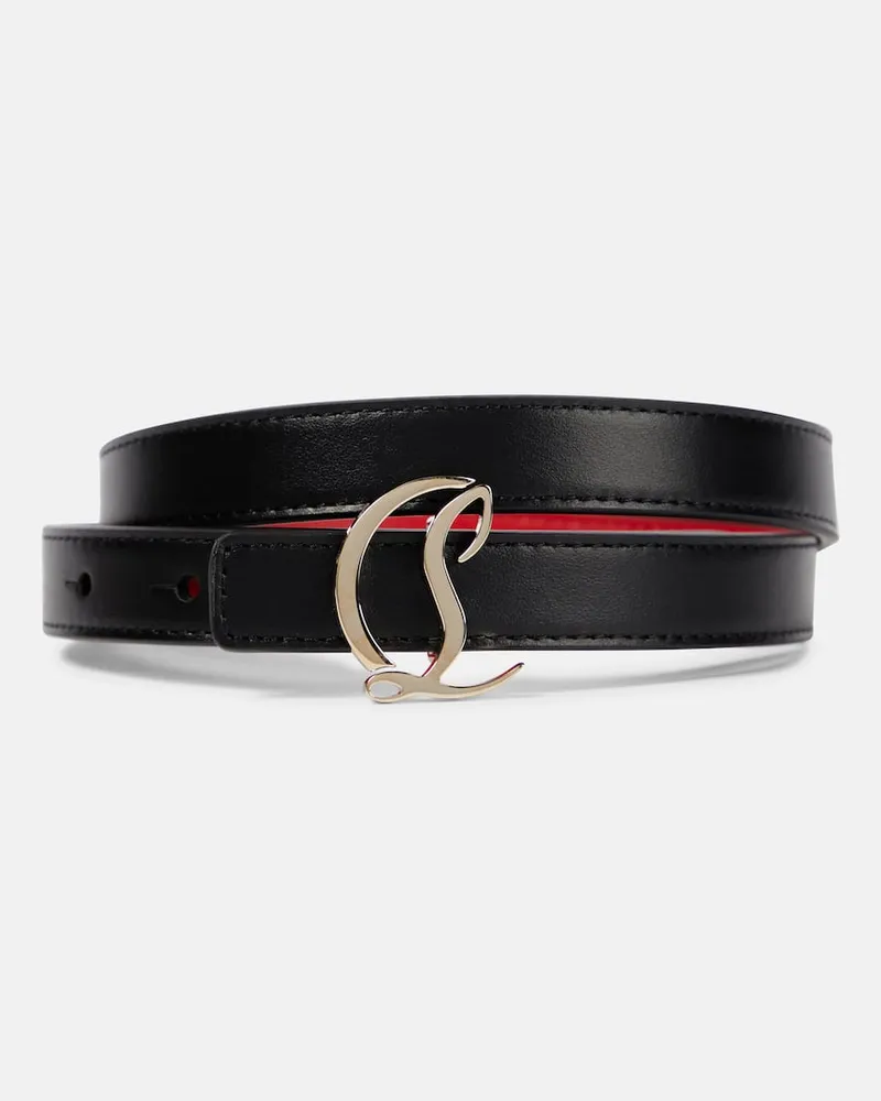Christian Louboutin Gürtel aus Leder Schwarz
