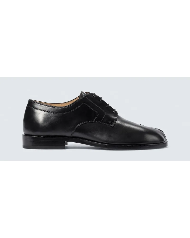 Maison Margiela Schnürschuhe Tabi aus Leder Schwarz