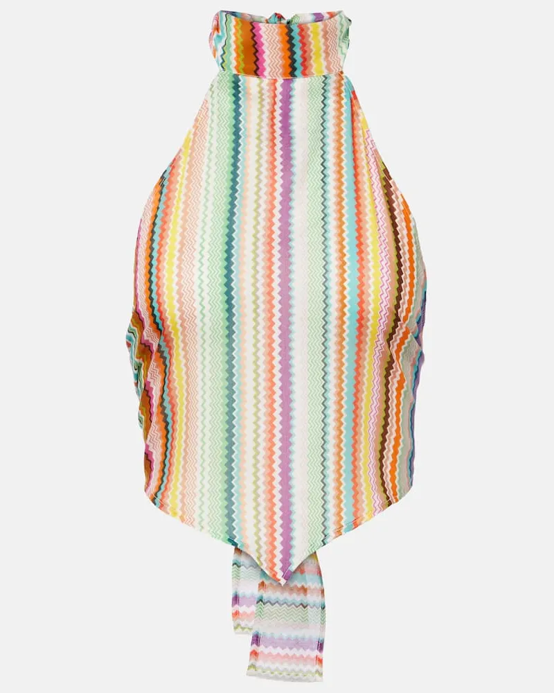 Missoni Top aus Baumwolle und Seide Multicolor
