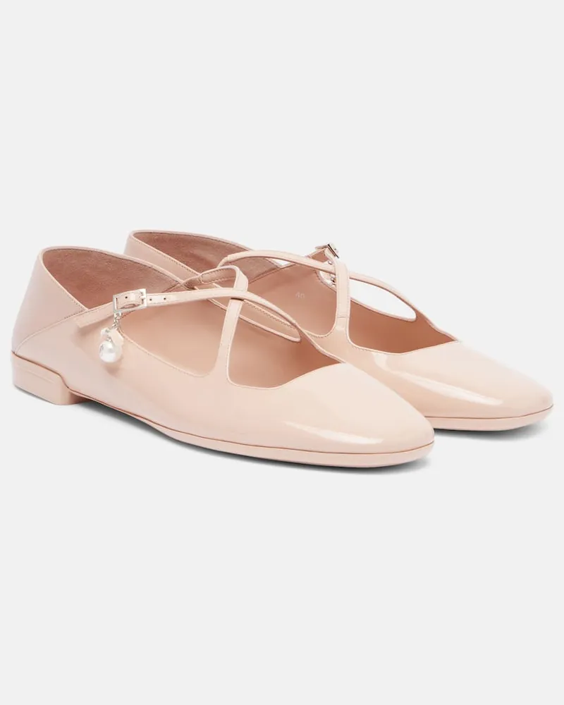 Jimmy Choo Ballerinas Eleri aus Lackleder Pink