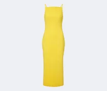 Midikleid aus Crêpe Cady