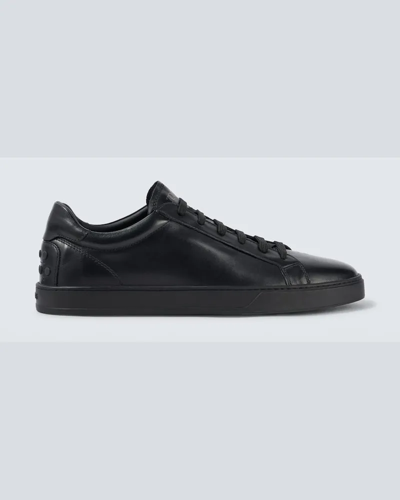 TOD'S Sneakers aus Leder Schwarz