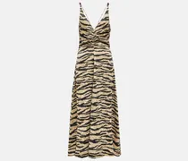 Bedrucktes Slipdress aus Satin