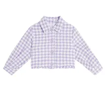 Jacke Spencer mit Hahnentrittmuster