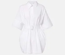 Hemdblusenkleid aus Baumwollpopeline