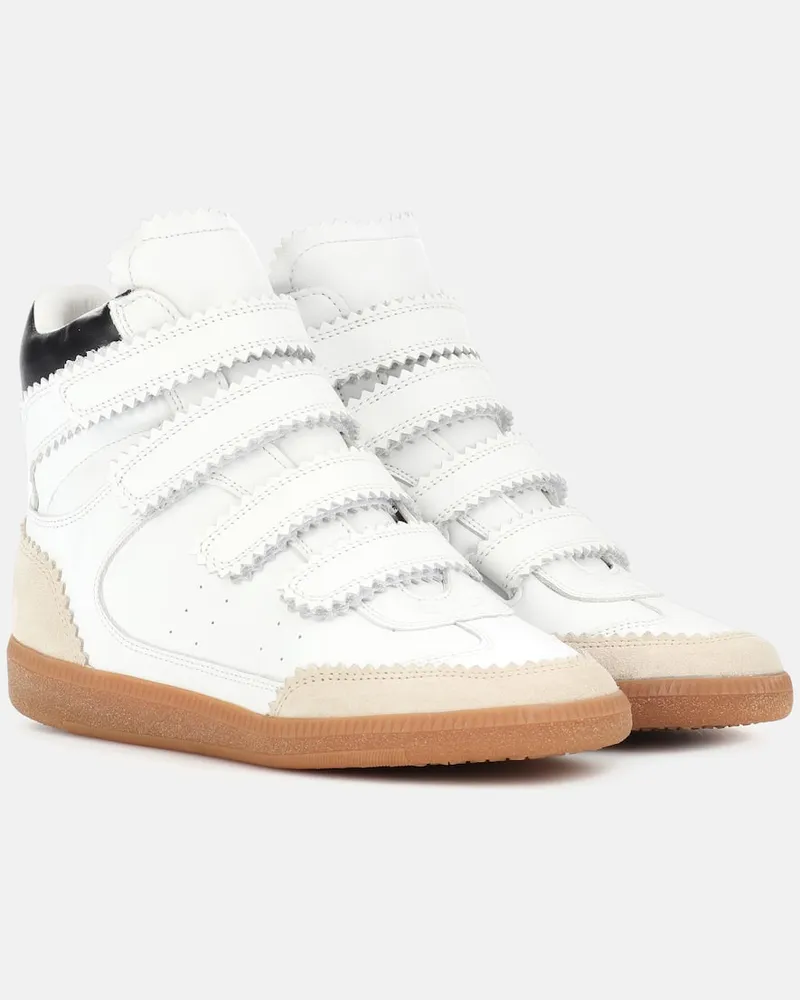 Isabel Marant High-Top Sneakers Bilsy aus Leder Weiß
