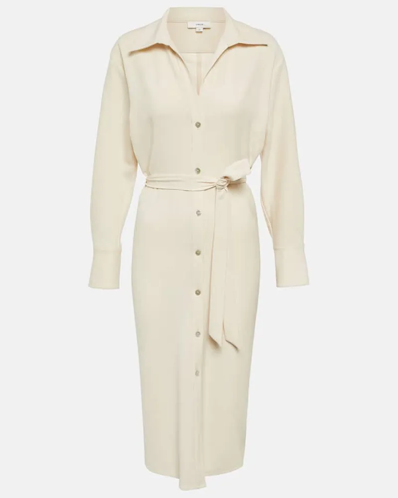 Vince Hemdblusenkleid Weiß