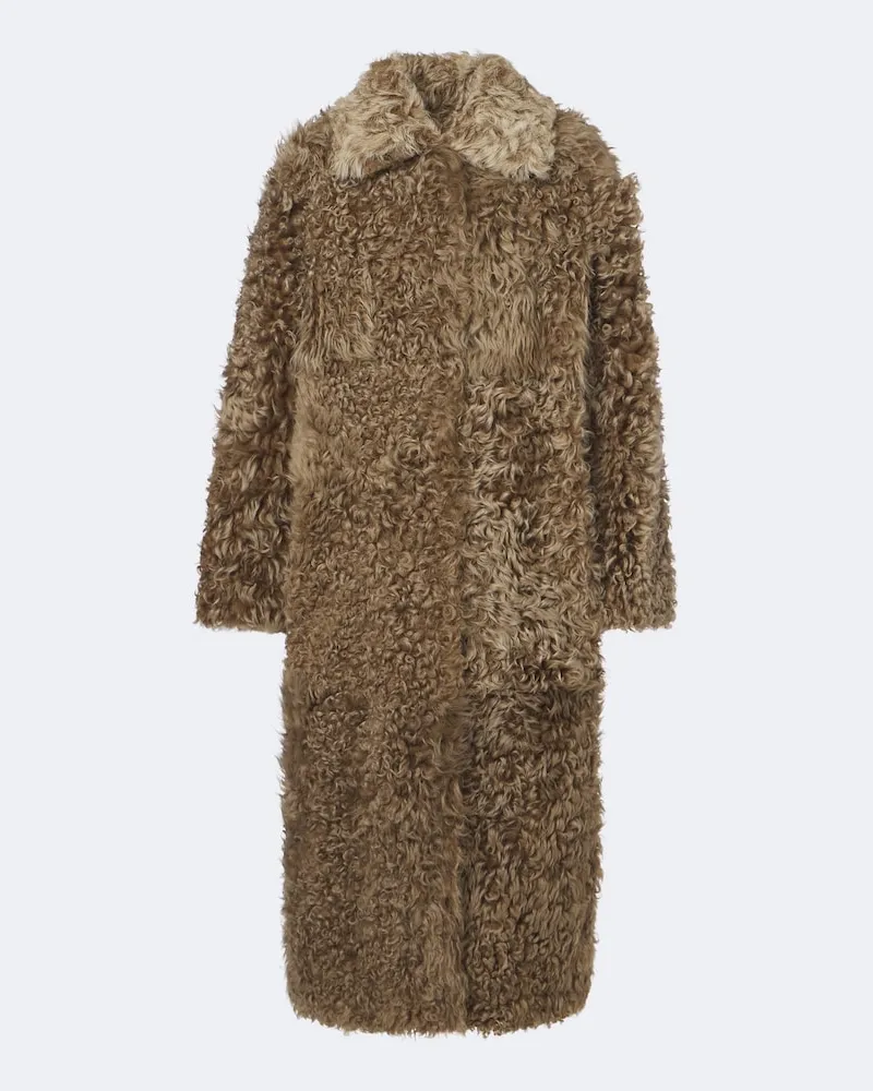 Arma Wendbarer Mantel Cristina aus Shearling Grün