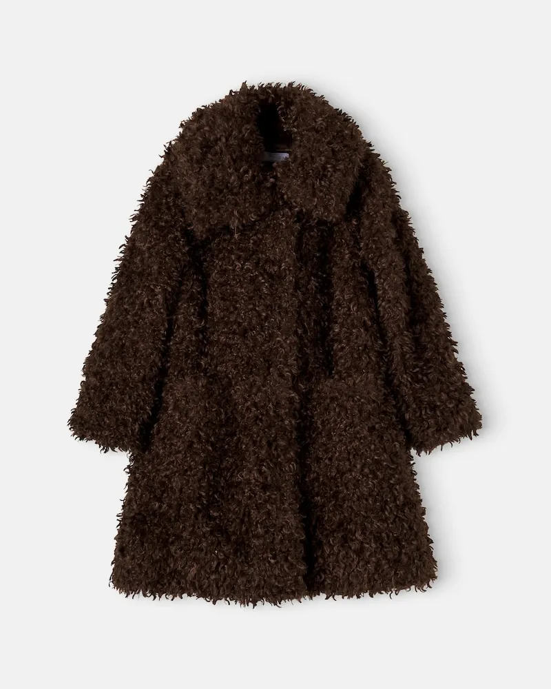 Monnalisa Oversize-Mantel Braun