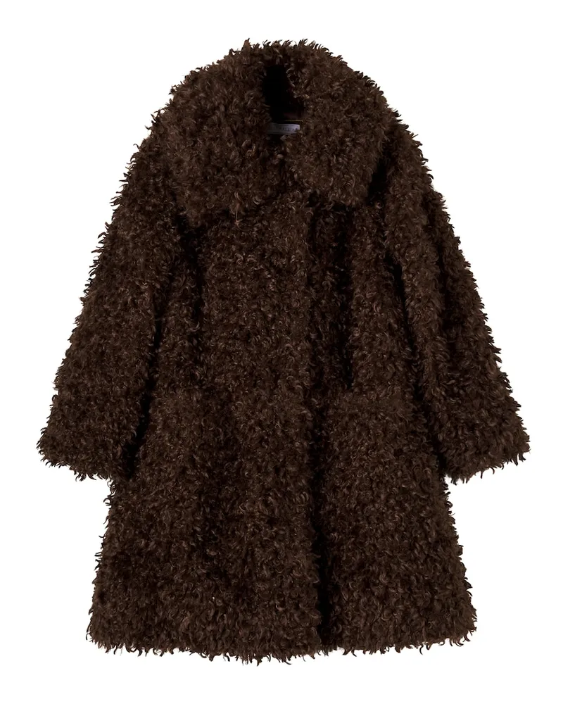 Monnalisa Oversize-Mantel Braun