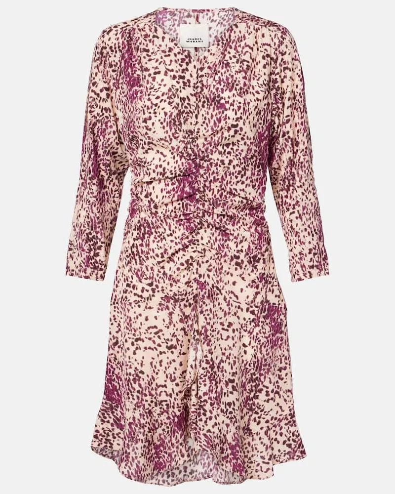 Isabel Marant Minikleid Octavia aus einem Seidengemisch Multicolor
