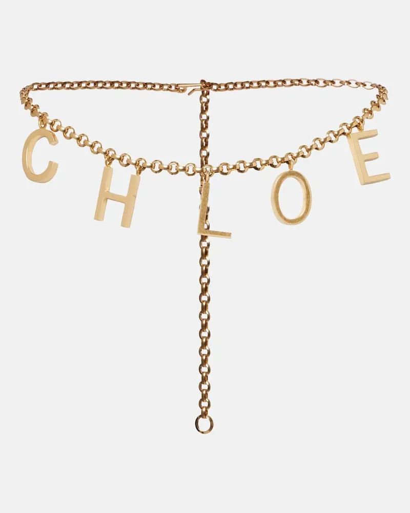 Chloé Chloé Gürtel Chloé Letters Gold