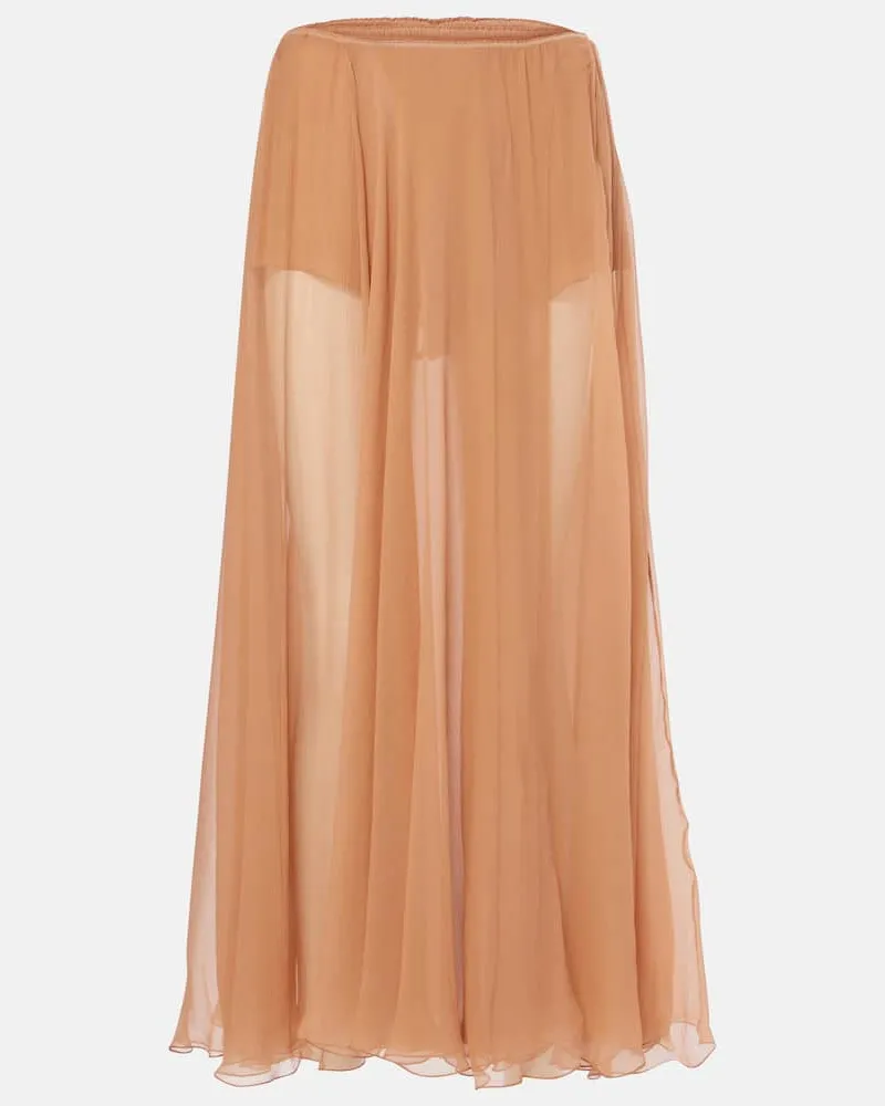 Chloé Chloé Midirock aus Seidenmusselin Pink