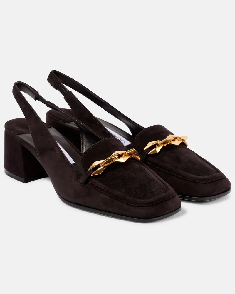 Jimmy Choo Slingback-Pumps Diamond Tilda 45 Braun