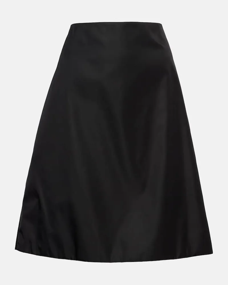 Prada Midirock aus Re-Nylon Schwarz