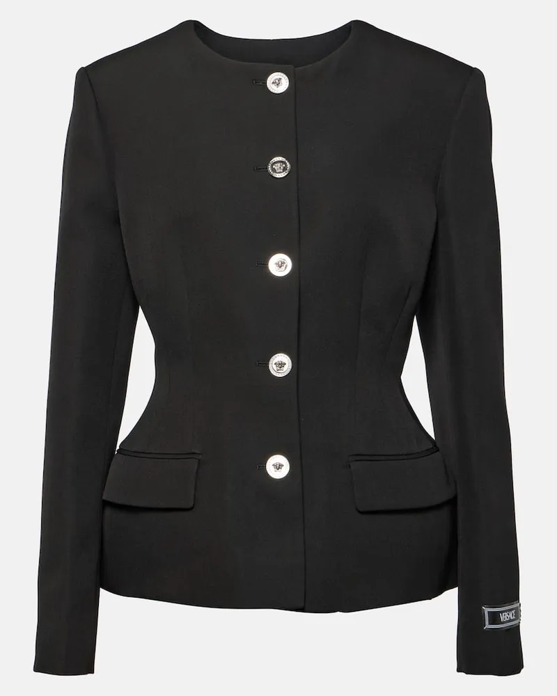 Versace Jacke Medusa '95 aus Schurwolle Schwarz