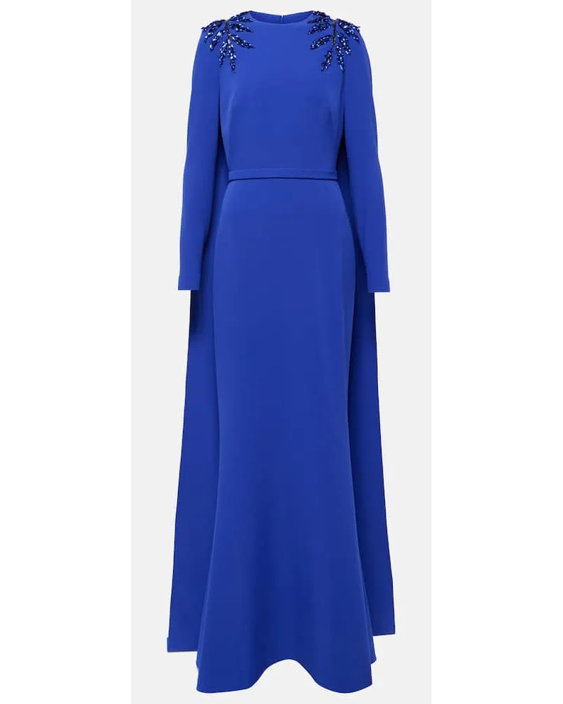 Safiyaa Verzierte Robe Ginevra Blau