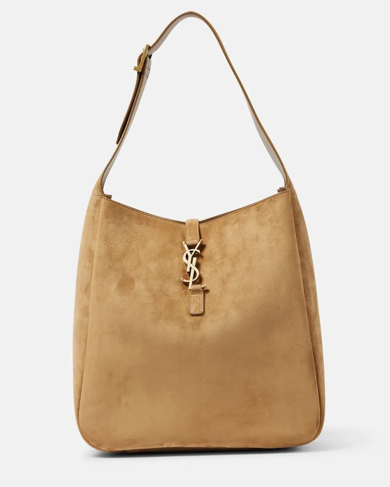 Saint Laurent Schultertasche Le 5 à 7 Supple Large Braun