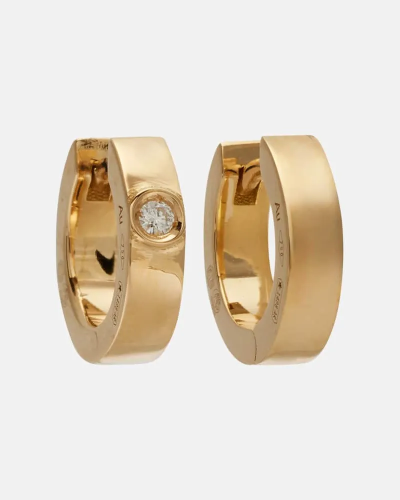 Totême Ohrringe aus 18kt Gelbgold mit Diamant Gold