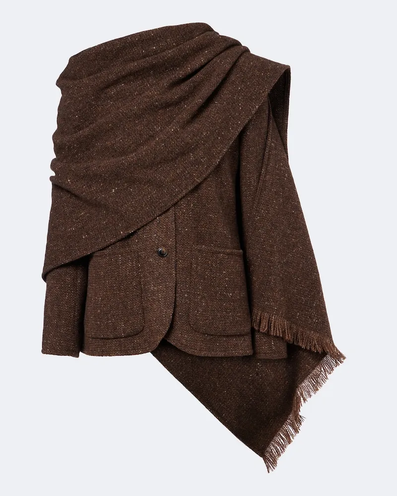 Ralph Lauren Jacke Alira aus Tweed Braun