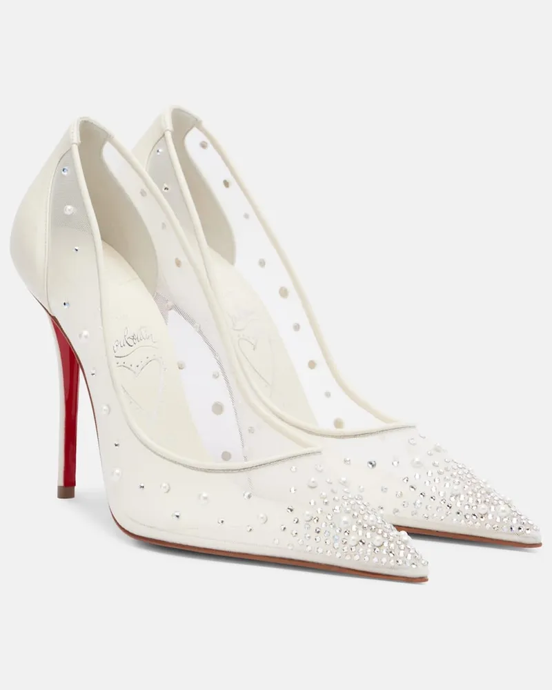 Christian Louboutin Pumps Miss Z Degrastrass Perla 100 Weiß