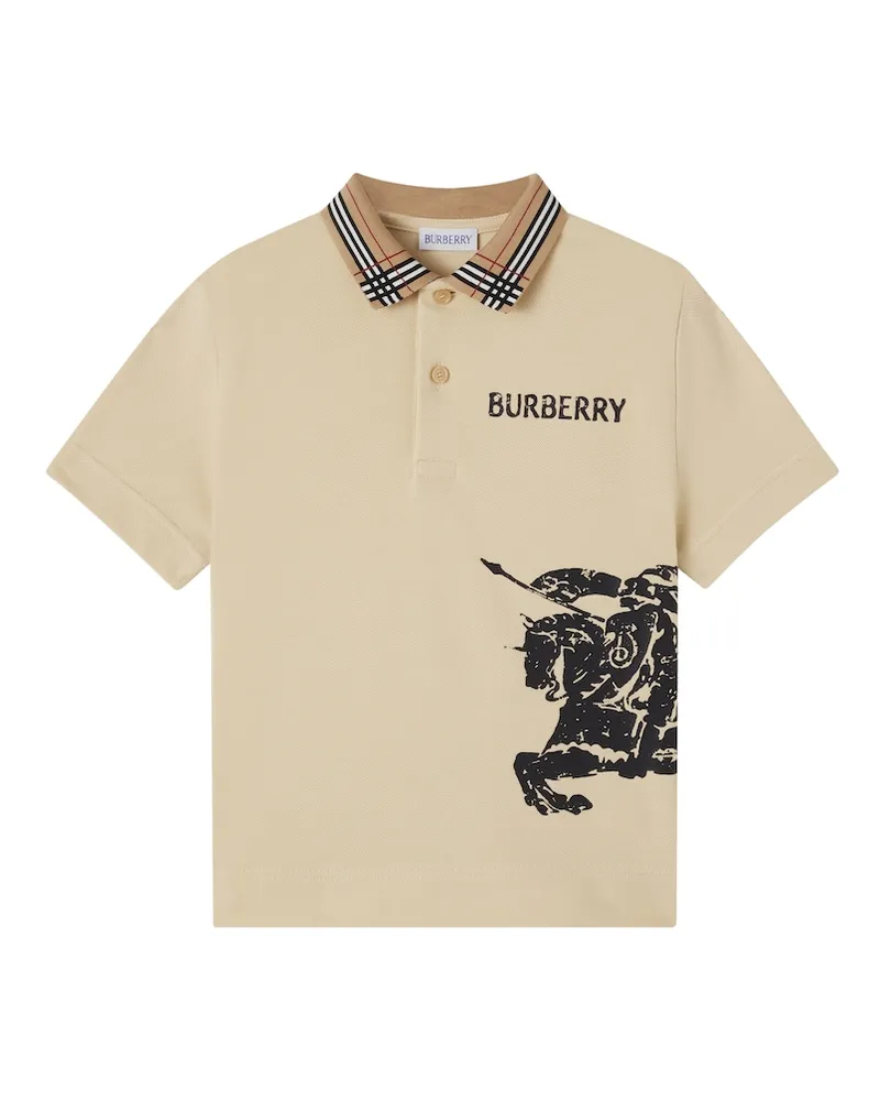 Burberry Polohemd EKD aus Baumwoll-Piqué Beige