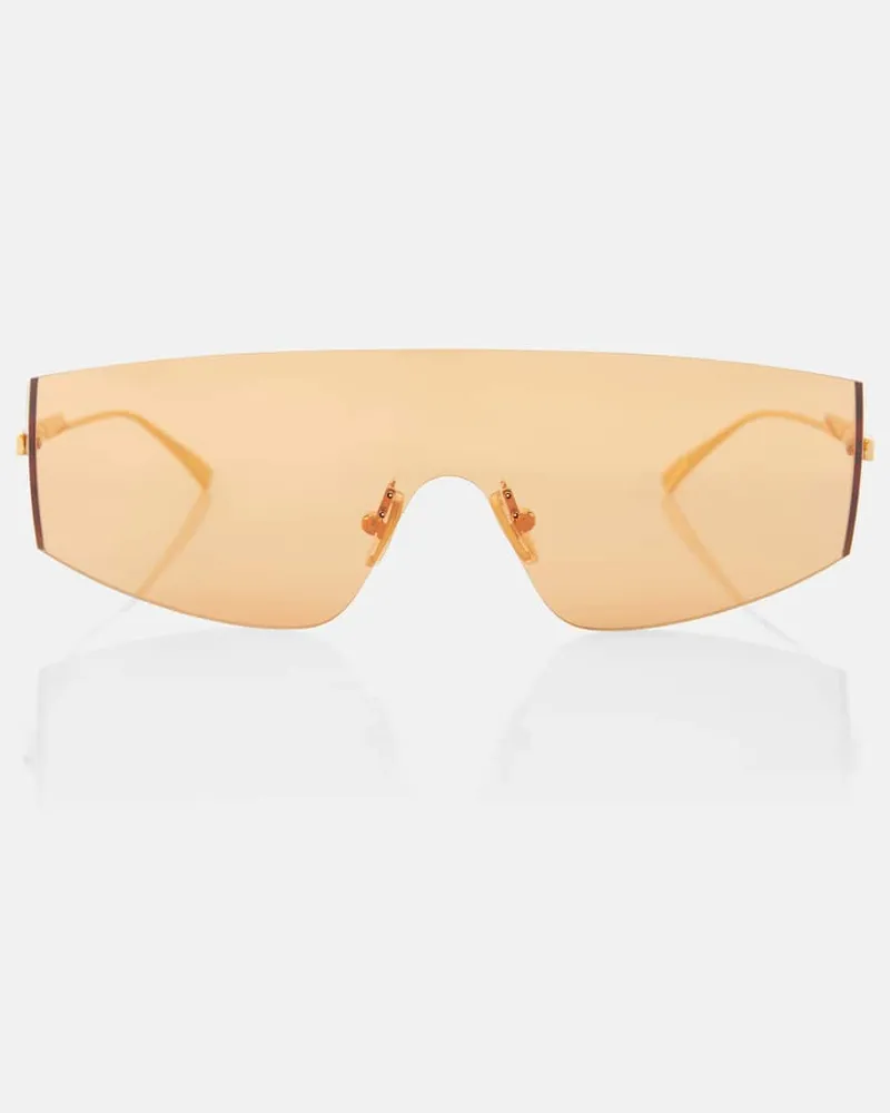 Bottega Veneta Sonnenbrille Futuristic Orange