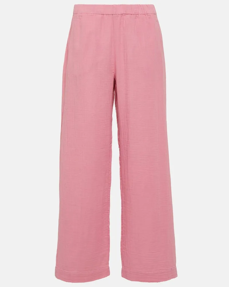 Velvet Hose Jerry aus Baumwoll-Gaze Pink