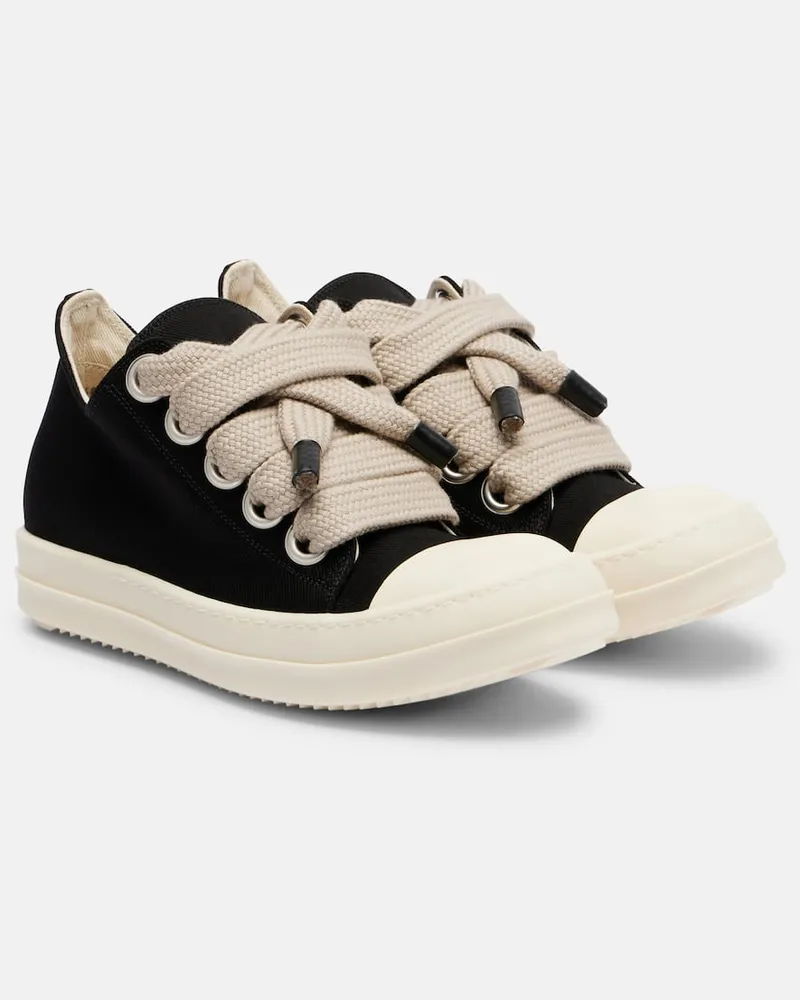 Rick Owens Sneakers Jumbolace aus Canvas Schwarz