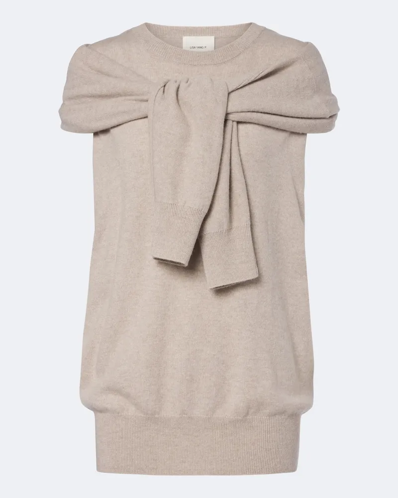 Lisa Yang Pullover Othelia aus Kaschmir Beige