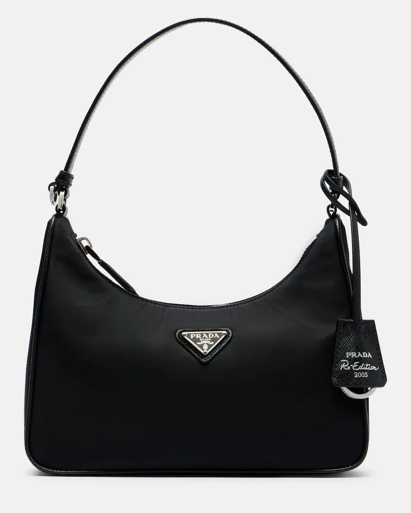 Prada Schultertasche Prada Re-Edition 2005 aus Re-Nylon Schwarz