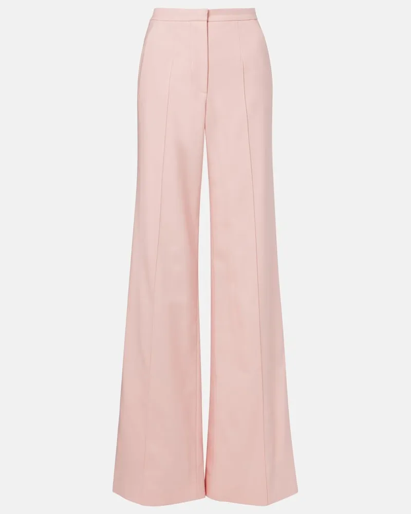 COSTARELLOS Hose aus einem Wollgemisch Rosa
