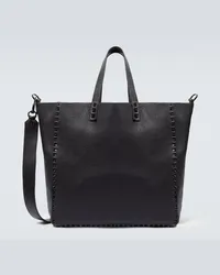 Valentino Garavani Tote Rockstud aus Leder Schwarz