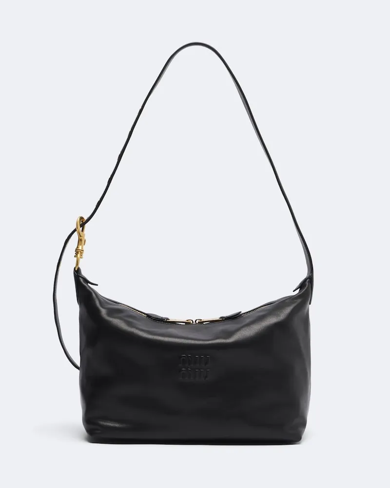 Miu Miu Henkeltasche Spirit aus Leder Schwarz
