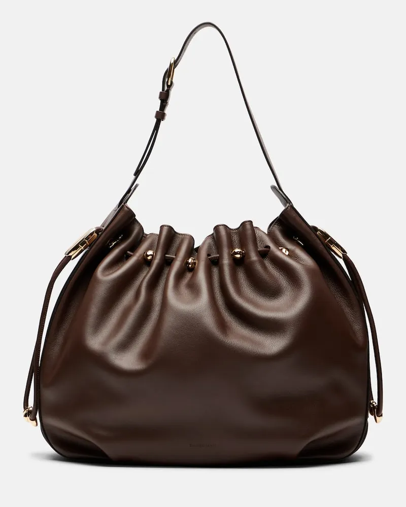 Zimmermann Bucket Bag Halcyon Large aus Leder Braun