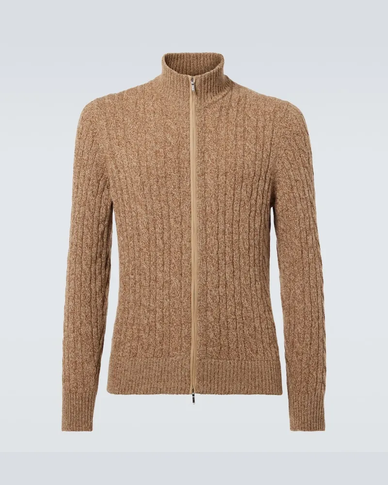 Loro Piana Cardigan aus Kaschmir Braun