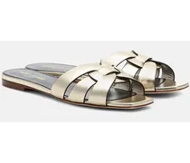 Pantoletten Tribute aus Metallic-Leder