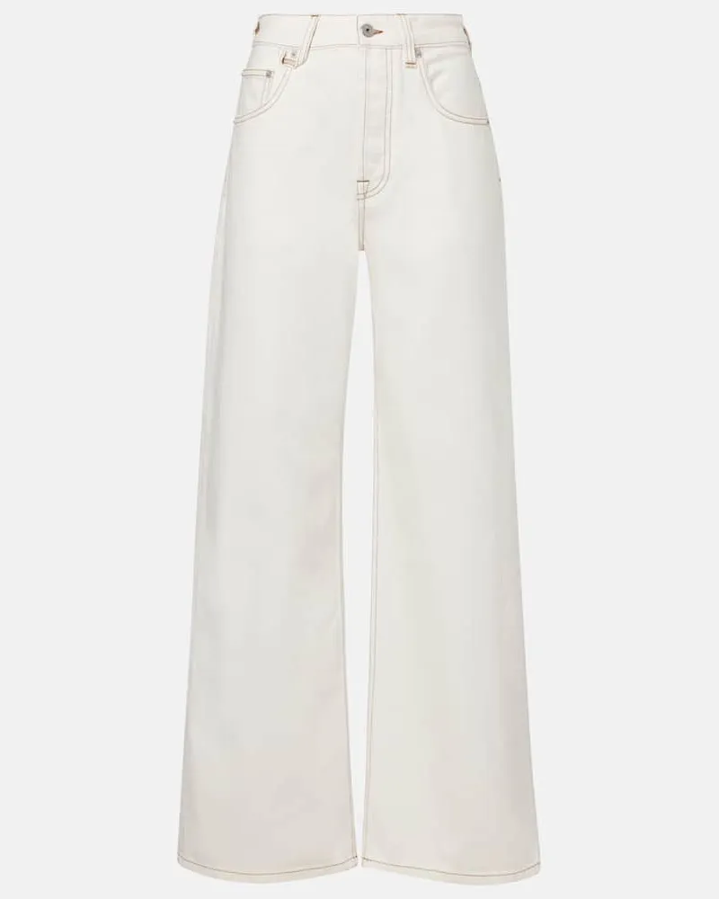 Jacquemus Wide-Legs Jeans Wide De-Nîmes Weiß