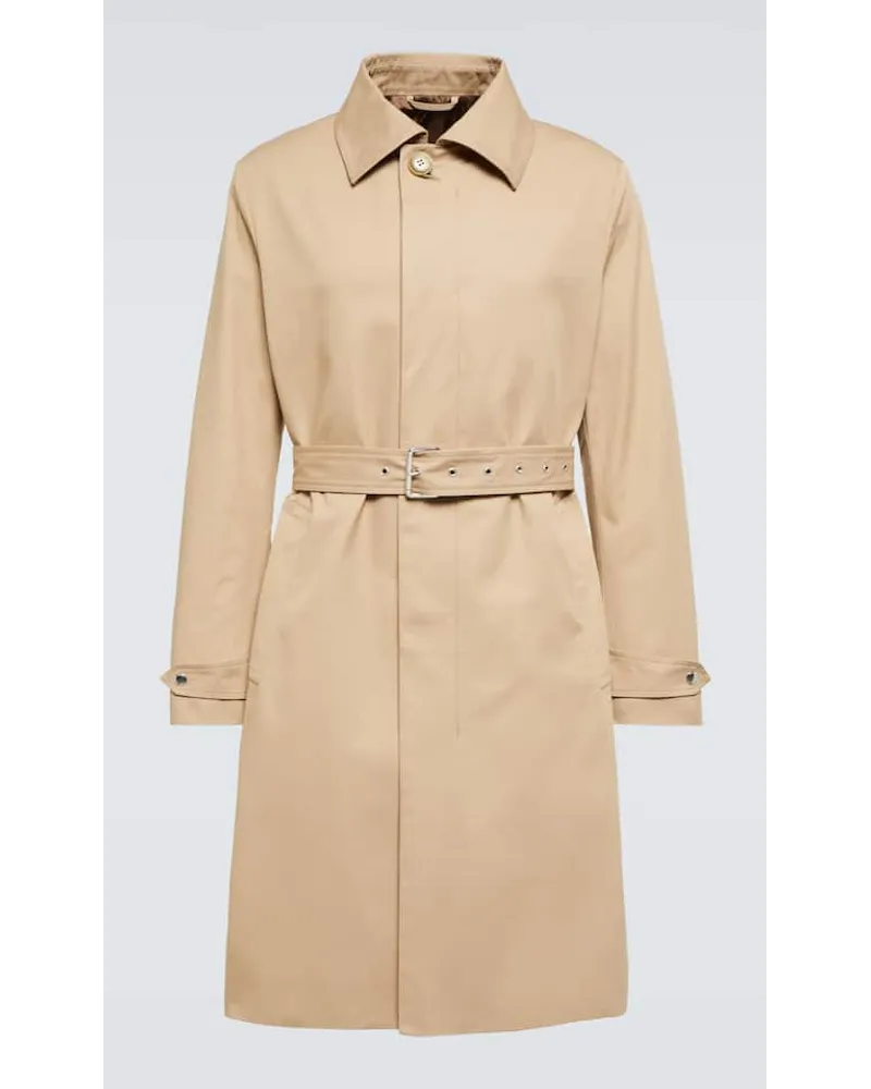 Lanvin Regenmantel aus Baumwoll-Twill Beige