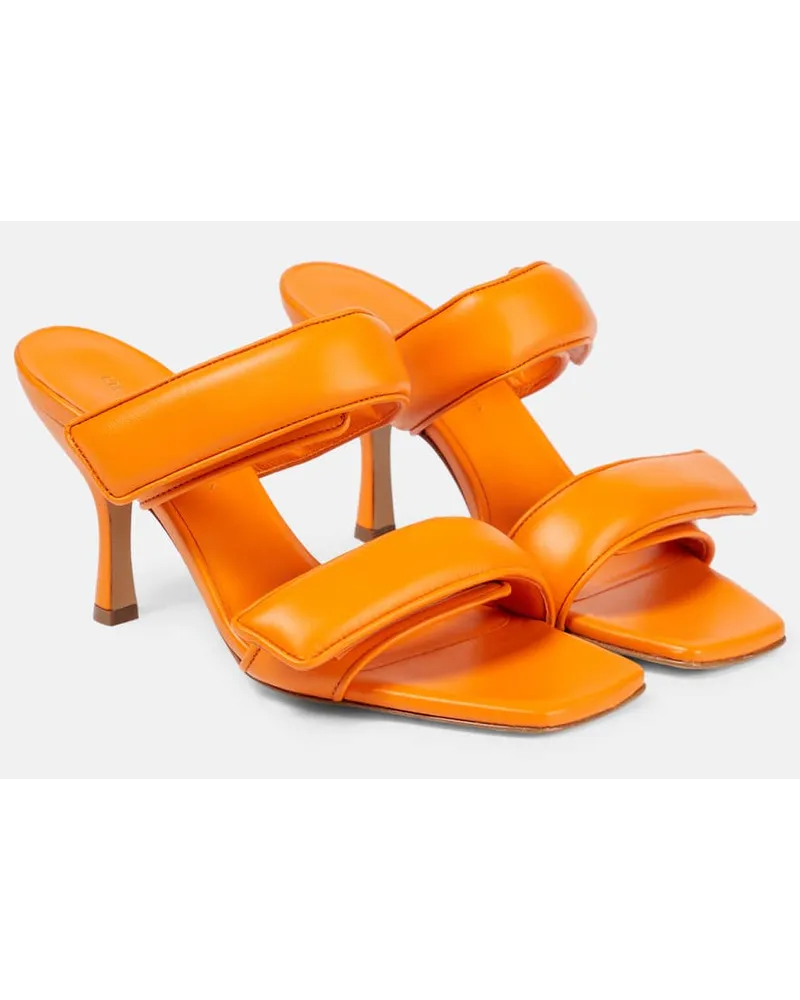 Gia Borghini Gia X Pernille Teisbaek Sandalen Perni 03 aus Leder Orange