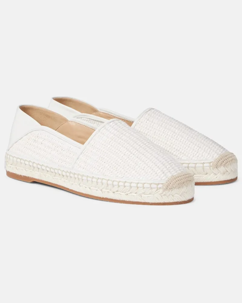 Manolo Blahnik Espadrilles Espadra aus Raffiabast Weiß