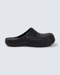 Bottega Veneta Slippers Intrecciato Schwarz