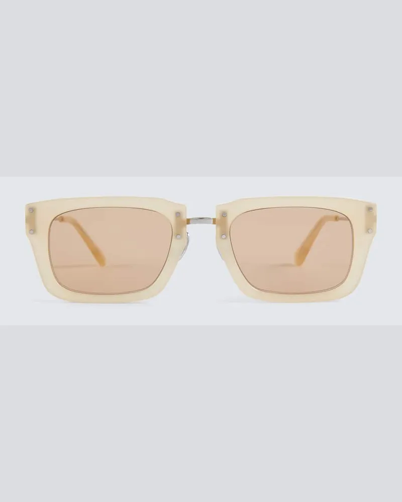 Jacquemus Eckige Sonnenbrille Les Lunettes Soli Beige