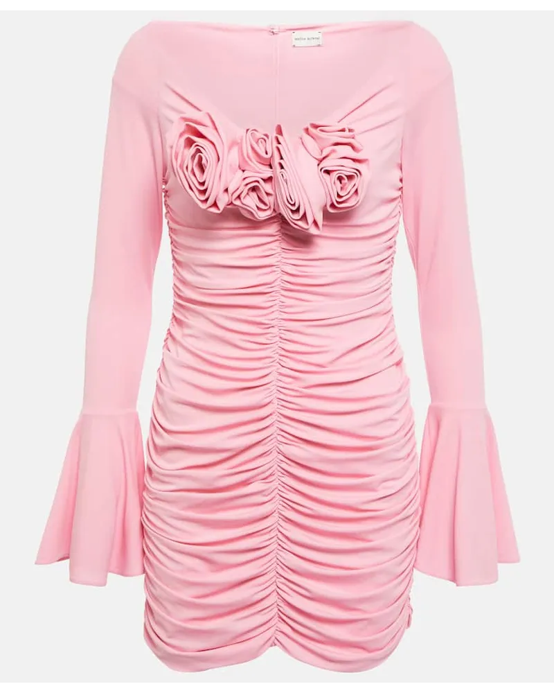 Magda Butrym Verziertes Minikleid aus Jersey Pink